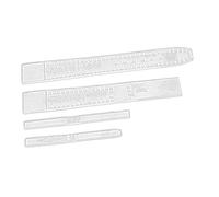 Sharplace 4 Pièces 2 Tailles Bricolage Artisanat Acrylique Montre Bracelet Bande Pochoir Outils, Un 18-16mm