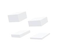 Sharplace 4 Pièces Acrylique Cube Présentoir Riser Alimentaire Riser, 5 Côtés, Présentoir Buffet Riser Nidification Riser pour Aliments À Collectionner Dessert, Blanc L