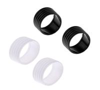 Sharplace 4pcs Slilcone Anneau Fixation De Poignée De Raquette Tennis Badminton Squash übergreifen Protecteur Raquette