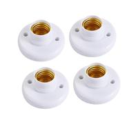 Sharplace 4X E27 Douilles de Lampe, Base de Porte-Ampoule, Partie Base à vis, Ampoule LED, Montage Mural au Plafond pour Cuisine, couloirs, Garage, Maison