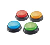 Sharplace 4x Jeu de Quiz Système de Bip Jouet Éducatif Réutilisable Jeu Télévisé Bouton de Bip pour Concours de Jeu en Famille Compétition Bureau Adultes