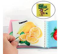 Sharplace 4x Livres En Tissu pour Bébé Livre En Tissu Froissé Au Toucher et Sensation Mignon pour Les Jouets de Poussette -petits - Animaux