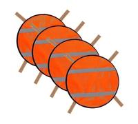 Sharplace 4X Panneaux en Maille Orange Panneaux Haute visibilité Faciles à Utiliser Fixation aux Sacs à Dos avec Bandes réfléchissantes pour Le vélo Randonnée