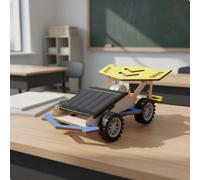 Sharplace 5 Pièces Voiture Éducative Kit Voiture Solaire Modèle à Construire Jeu Scientifique Bricolage Apprentissage de La Physique Bois Expérience Pratique In, 6 pièces
