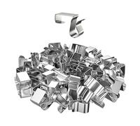 Sharplace 50 clips de gouttière pour suspendre des extérieures, crochets compacts et résistants aux intempéries pour la décoration de, 1.6 Cm