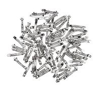 Sharplace 50 Pcs Barrette à Cheveux Support Pinces Clips Fournitures artisanale Bandeau, 7 * 50mm