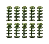 Sharplace 5x 10x5 Anneaux Anneaux de Reliure à Feuilles Mobiles 5 Trous Anneaux de Livre étudiants Snap Fendu Articulé pour Journal de Voyage Calendrier de Bure