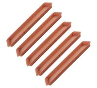 Sharplace 5X Planifications de soucoupes de Planter Planter compacts rectangulaires Robustes en Pot de soucoupes de Plante Plateaux d'égoutte, Rouge