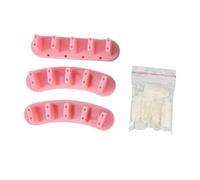 Sharplace 5x Présentoir de Nail Art En Acrylique, 3 Pièces, Fournitures de Nail Art Réutilisables pour Vernis à Ongles En Gel, Support D'exposition de Pointes