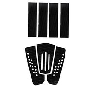 Sharplace 7 Pièces Antidérapantes Black EVA Surfboard Surf Traction Pad Pad Grips Tail Pads