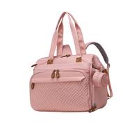 Sharplace à Dos à Langer avec Compartiment à Chaussures et Sangles pour Poussette, Plusieurs Poches, étui à tétine, de pour vêtements, Rose