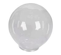 Sharplace Abat-Jour Globe en Acrylique Transparent avec col de Fixation Standard pour Montage Vertical/Horizontal Accessoire Robuste Résistant aux intempéries, Diamètre 25cm