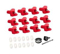 Sharplace Abreuvoirs Horizontaux pour Poulets, Système D'abreuvement Automatique pour Seau pour Poussins, Fournitures pour Volailles, 12 pièces