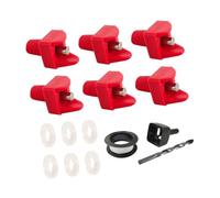 Sharplace Abreuvoirs Horizontaux pour Poulets, Système D'abreuvement Automatique pour Seau pour Poussins, Fournitures pour Volailles, 6 pièces