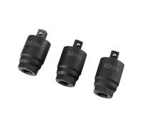 Sharplace Adaptateur de couple, outils de transmission robustes en acier résistant à l'usure, outils moteur, clé dynamométrique limitée pour automobile et, 3 PiÈces