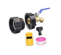 Sharplace Adaptateur Tote IBC Fine Fil Fleupet de Tuyau en Laiton, Installation Facile, remplacez Les raccords de réservoir IBC IBC Water, 60mm