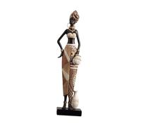 Sharplace africaine, sculpture d'art africain, ornement esthétique, statue en résine, figurine de dame pour bibliothèque, couloir, 7cmx5cmx34cm
