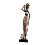 Sharplace africaine, sculpture d'art africain, ornement esthétique, statue en résine, figurine de dame pour bibliothèque, couloir, 7.5 Cm X 4.5 Cm X