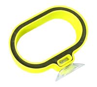 Sharplace Anneau d'alimentation Flottant pour Poissons, Distributeur de Nourriture, Accessoire Jaune pour Aquarium, idéal pour crevettes, Reptiles, Tortues, Longueur 4.8 Cm