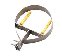 Sharplace Anneau de support de tuyau de cheminée de 5 pouces, matériel de suspension réglable, diamètre de 125 mm, collier de serrage pour tuyau de poêle, Argent