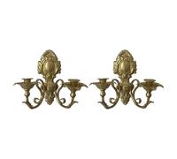 Sharplace Applique murale pour bougie, porte-bougie candélabre, idéal pour une réception de mariage, une chambre ou un salon, or