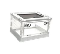 Sharplace Aquarium Pliable Transparent pour Reptiles, de Bureau Multifonctionnel pour Animaux de Compagnie, boîte ventilée Portable pour espèces, White S