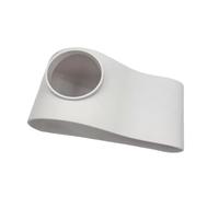 Sharplace Aquarium Tunnel Souterrain Cachette Trou Unique Observation Poissons et Crevettes Reptile Cachette Aquarium Décoration Accessoires, Blanc