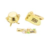 Sharplace Ark of the Covenant Decor 3 Pieds Set Onorment décorative Piece centrale Décorations religieuses Artisanat pour la ferme de table, Ensemble de Petites Tailles