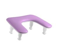Sharplace Arming Rest for Nails Manucure Hand Rest Cushion, PU Leather Practical U Forme Nail Art Hand Oreiller Nail Article pour Salon Home, Violet