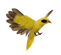 Sharplace artificiel Plumes Figurine en Plastique Paysage Ornement Jardin Décor Bricolage Halloween, Oriole volant