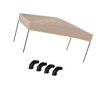 Sharplace Auvent de Chariot, auvent de Jardin, Accessoires Portables, Remplacement de Fixation, Chariot Multifonctionnel d'extérieur, de Chariot, Borwn