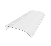 Sharplace Auvent de porte de fenêtre, accessoires de jardin, auvent de porte de remplacement transparent robuste, auvent extérieur pour porche de porte de, 50cmx100cm