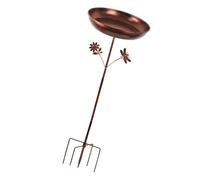 Sharplace Bain d'oiseaux de Jardin, mangeoire à Oiseaux, Bain d'oiseaux Facile à Assembler, nouveauté, Piquet de Base à 5 Broches,