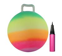 Sharplace Ballon sauteur pour enfants, jouet d'extérieur, exercice de rebond, 45 cm, coloré, avec poignée et pompe à air
