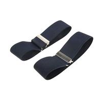 Sharplace Bande de Chemise Anit-Dérapant Élastique Porte-Manche Homme Accessoires Mariage, Bleu marin, comme décrit