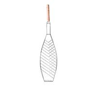 Sharplace Barbecue Net Ustensiles Portatifs Pratiques Porte-Poissons pour Pique-Nique Camping Steak en Plein Air, Une