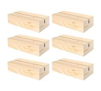 Sharplace Base de Support de Couronne en Bois, 6 pièces, Anneaux Floraux, décoration de Mariage, Support de Guirlande Artisanal, Base pour Centre de Table de, Couleur du Bois