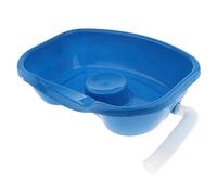 Sharplace Bassine de shampooing pour lit d'allaitement Bleu Plateau de shampooing pour personnes handicapées, personnes âgées, patients