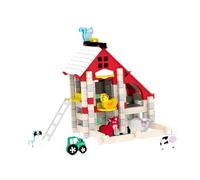 Sharplace Blocs de construction à faire soi-même, maison en bois, jouets de construction, modèle de construction, cadeau d'anniversaire, jouet éducatif, Ferme