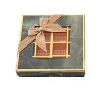 Sharplace Boîte à Chocolat Vide à 9 grilles, Coffret Cadeau Polyvalent pour la Saint-Valentin, boîtes à Biscuits, boîte à Bonbons pour Petite Amie, Petit ami, Marine