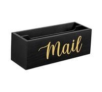 Sharplace Boîte à Courrier En Bois, Plateau à Enveloppes, Panier pour Bureau, Entrée, Table, Comptoir