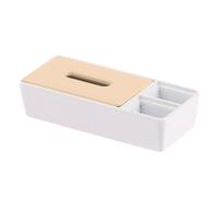 Sharplace Boîte à mouchoirs miniature pour maison de poupée, 1/12e, objet décoratif pour bricolage, ornement, accessoires pour maison de poupée, porte-mouchoirs, Blanc
