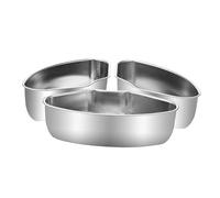 Sharplace Boîte à Vapeur pour Aliments, Ensemble de Plateaux, Récipient Alimentaire, Acier Inoxydable, Insertion de Cuiseur à Vapeur