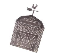 Sharplace Boîte aux lettres décorative en métal, grande capacité, idéale pour un portail, une cour, un bureau ou une porte d'entrée.