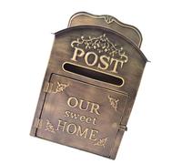 Sharplace Boîte aux lettres murale décorative, facile à installer, de qualité supérieure, décoration de maison, boîte aux lettres vintage en métal pour entrée