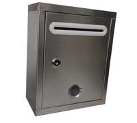 Sharplace Boîte aux lettres murale pour la collecte du courrier et des documents - Robuste et polyvalente - Acier inoxydable verrouillable, 21cmx11cmx27cm