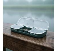 Sharplace Boîte de Pêche à La Mouche Portable étanche (Lot de 4) avec Compartiments Individuels et étui à Leurres pour Pêcheurs à La Mouche en Wading.
