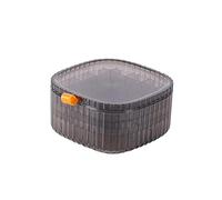 Sharplace Boîte de Rangement de Bijoux à 3 Couches, Cadeau empilable avec Support de Boucle d'oreille à Petit Compartiment pour Boucles d'oreilles, Brun