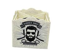 Sharplace Boîte de rangement pour ciseaux de barbier, organisateur de salon, support d'accessoires de barbier, étui à ciseaux, support de ciseaux, organisateur, Beige