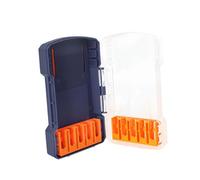 Sharplace Boîte de rangement pour forets avec séparateurs amovibles, professionnelle, portable, polyvalente, vide, pour petites pièces, pour le jardin, Bleu